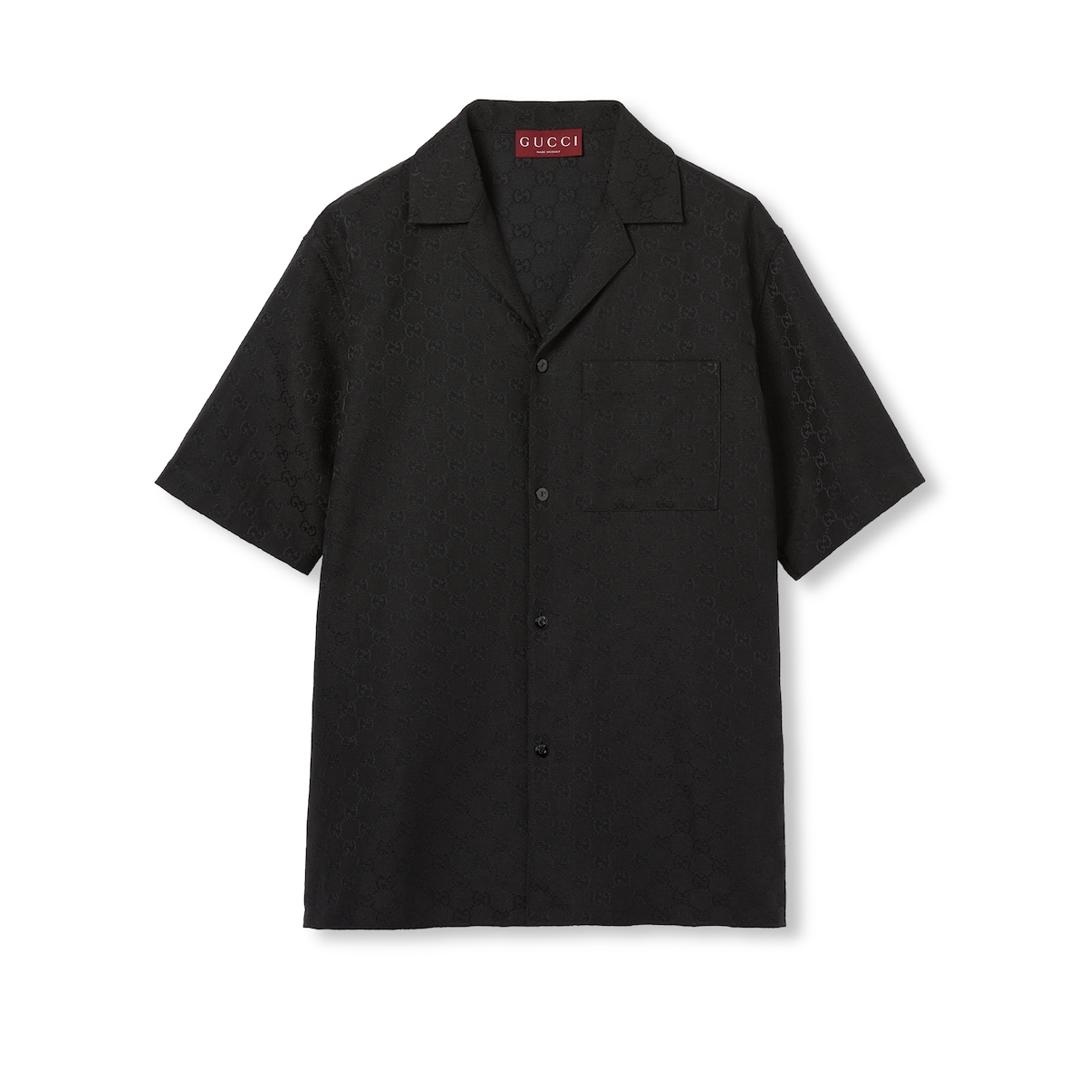 Gucci GG Canvas Linen Blend Bowling Shirt