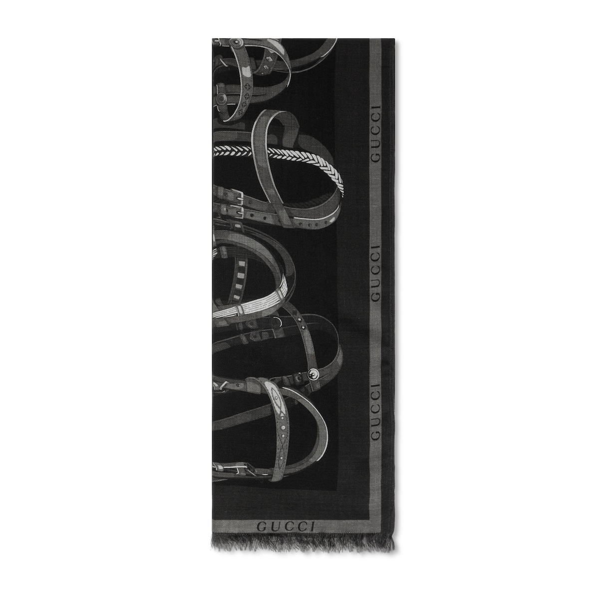 Gucci Printed Wool Silk Stole