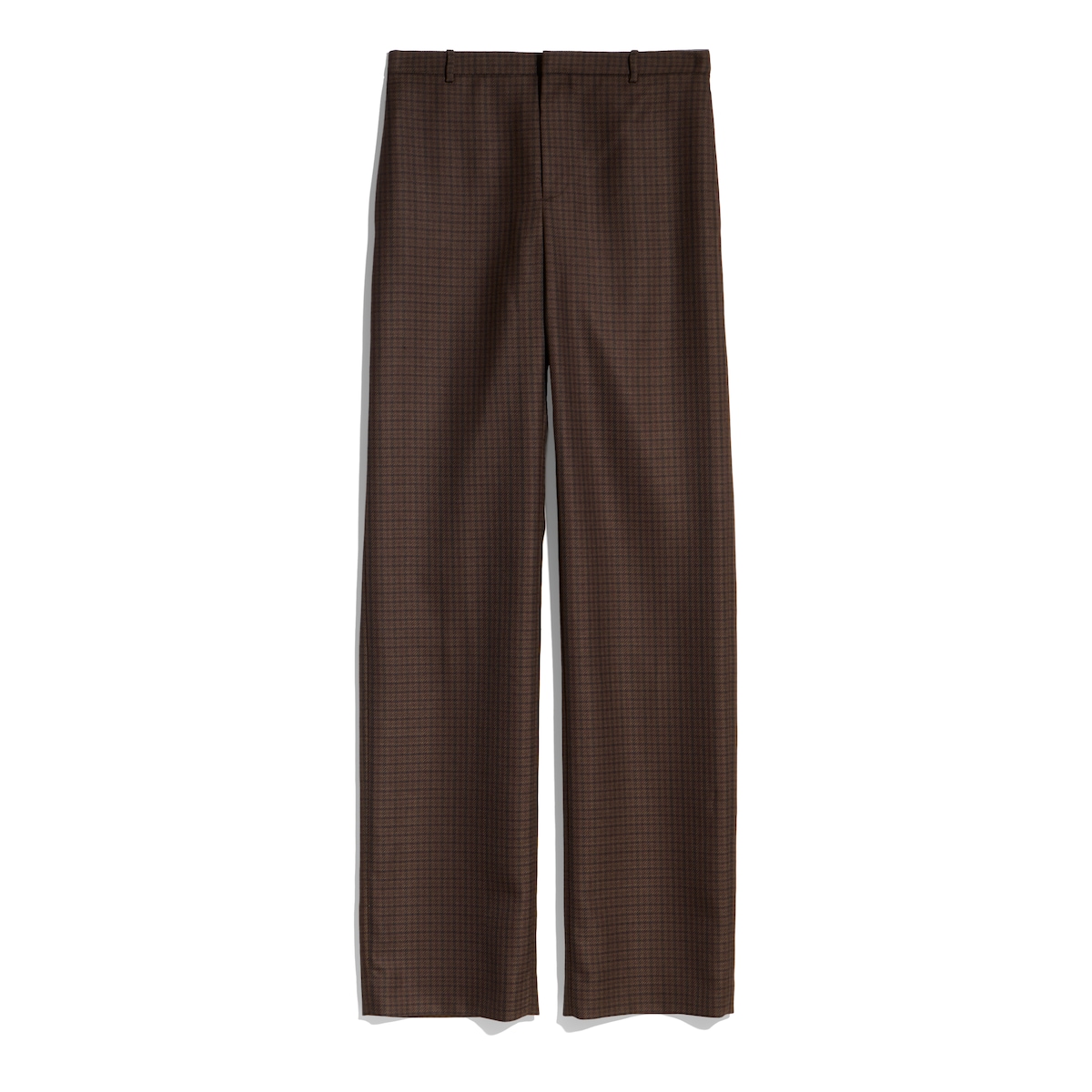 Gingham Polyester Wool Pants Gingham Polyester Wool Pants