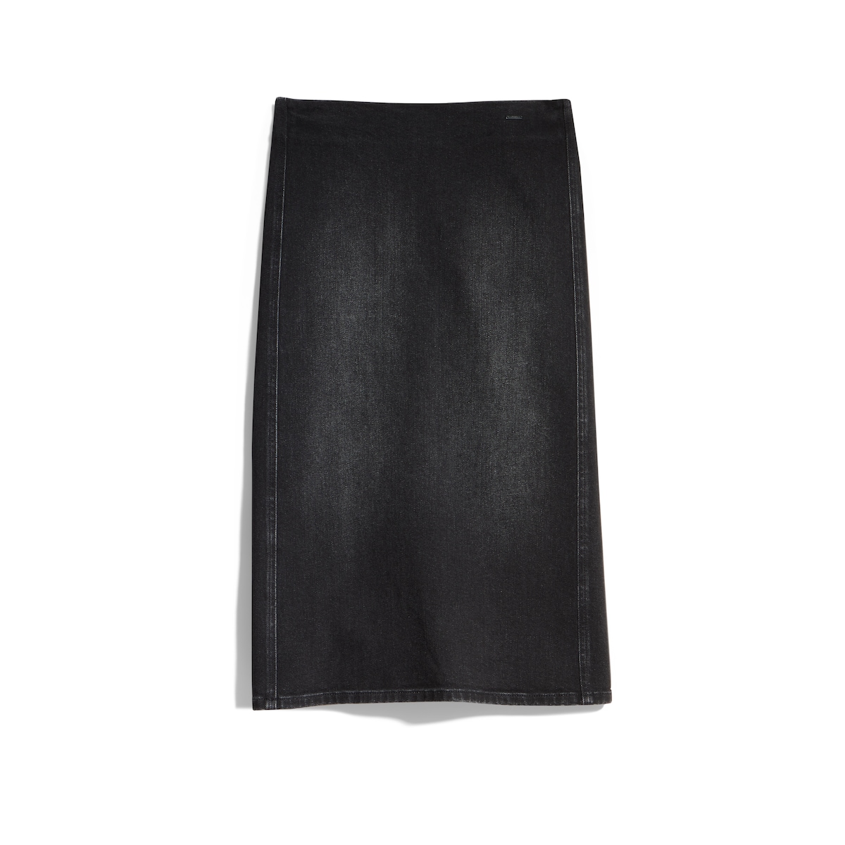Stretch Cotton Denim Midi Skirt Stretch Cotton Denim Midi Skirt