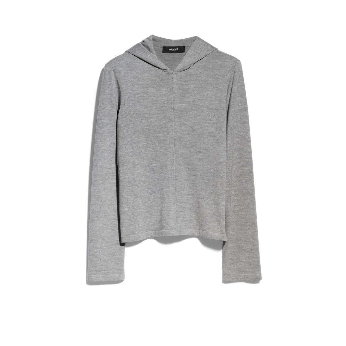 Gucci Wool Silk Blend Hooded Cardigan