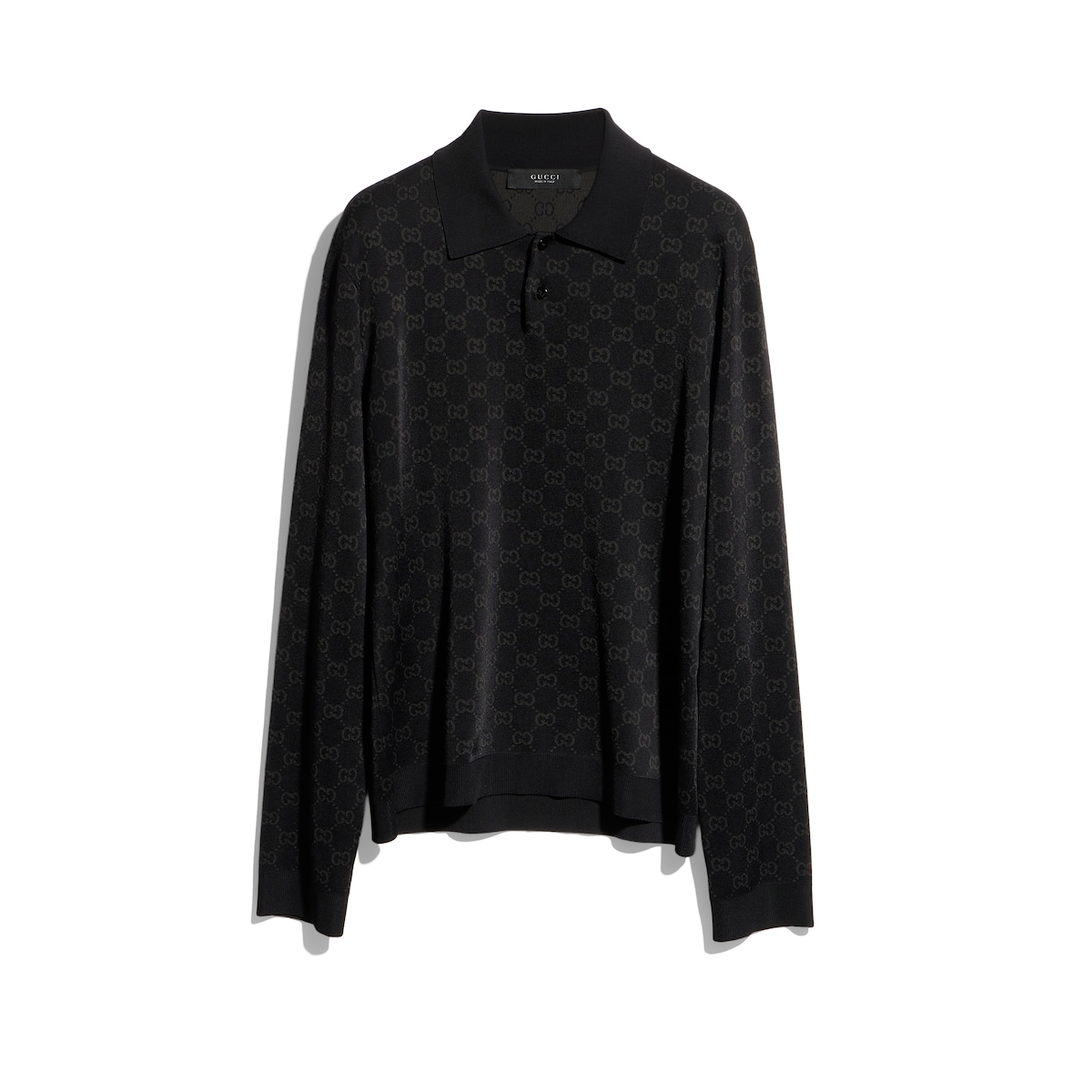 Gucci Viscose GG Jacquard Polo Shirt