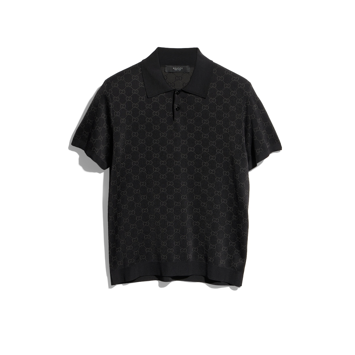 Gucci Viscose GG Jacquard Polo Shirt