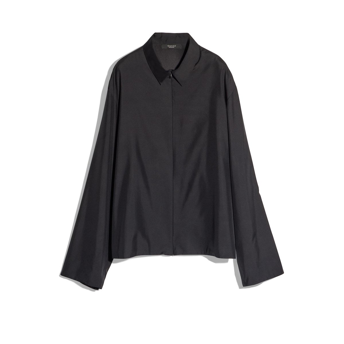 Gucci Technical Poplin Zipped Shirt