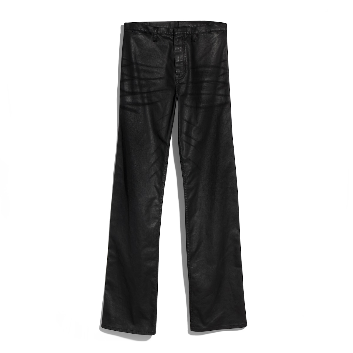 Gucci Coated Cotton Twill Denim Pants With Web