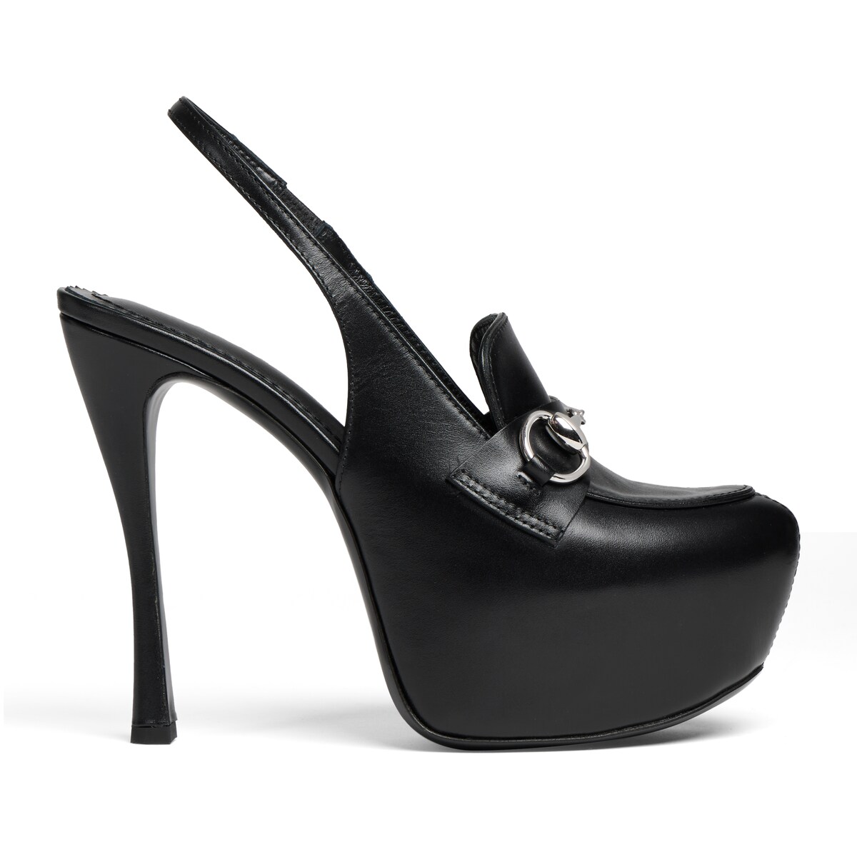 Gucci Platform Slingback With Horsebit
