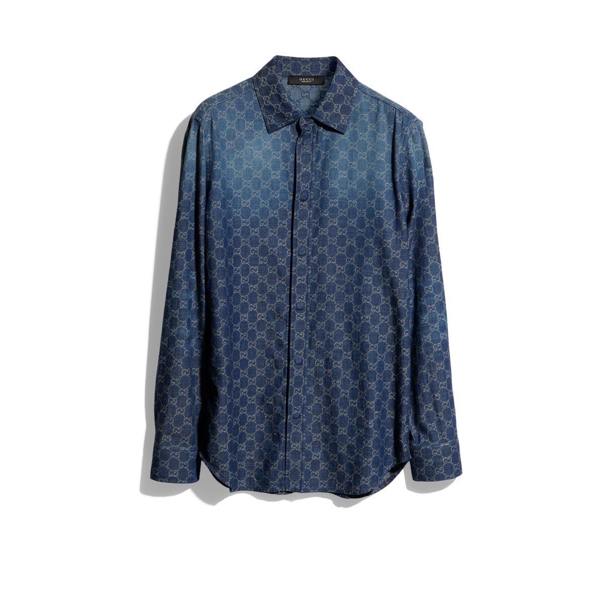 Gucci GG Chambray Cotton Denim Shirt