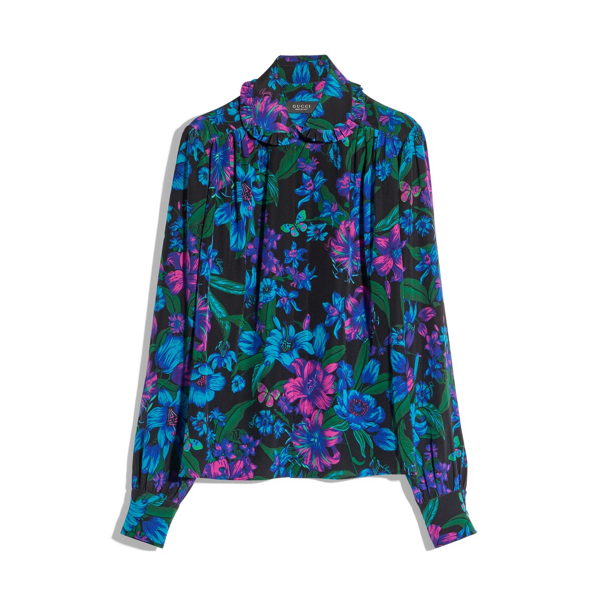 Gucci Printed Silk Crêpe De Chine Shirt