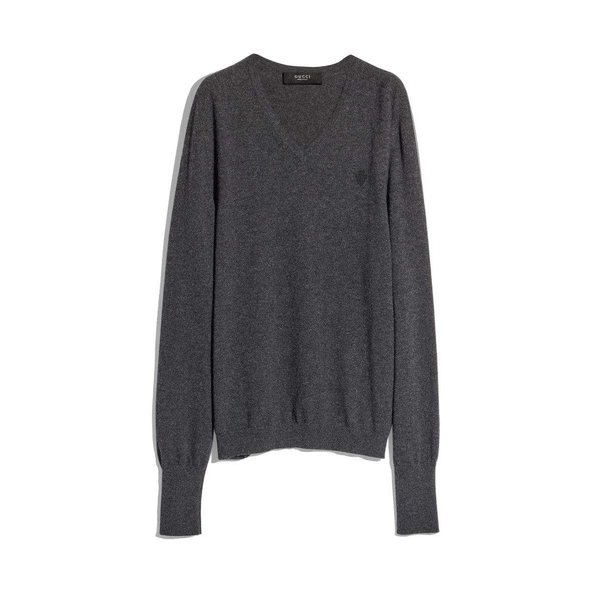 Knit Cashmere Sweater With Embroidery Knit Cashmere Sweater With Embroidery