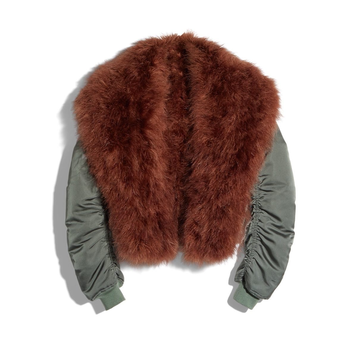Gucci Heavy Silk Duchesse Bomber Jacket