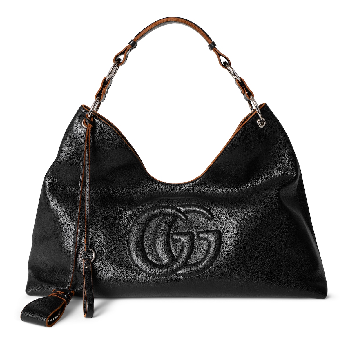Large Shoulder Bag With Double G Detail Large Shoulder Bag With Double G Detail