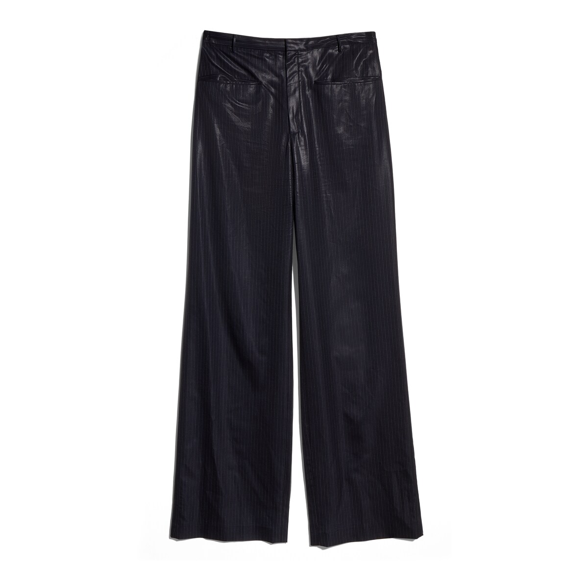 Gucci Pinstripe Chintzed Wool Blend Pants