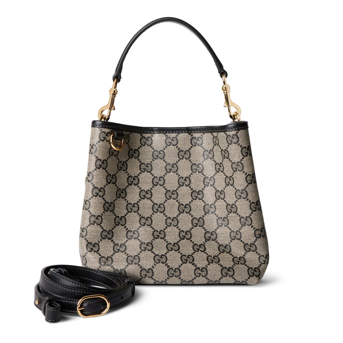 Gucci GG Emblem Mini Bucket Bag