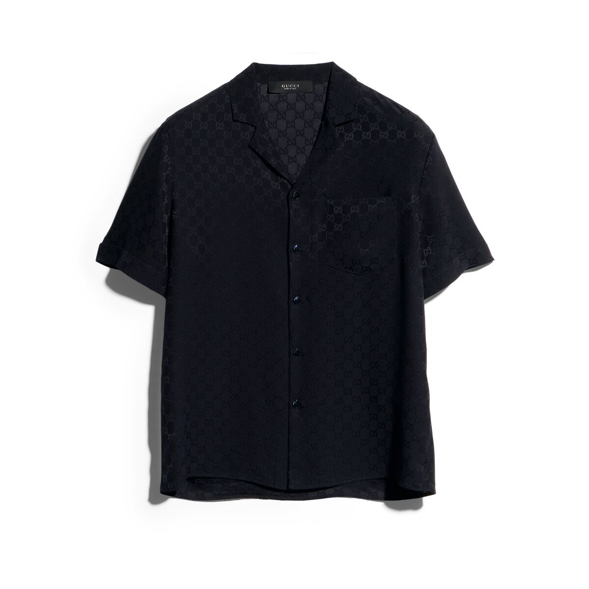 Gucci GG Silk Jacquard Bowling Shirt