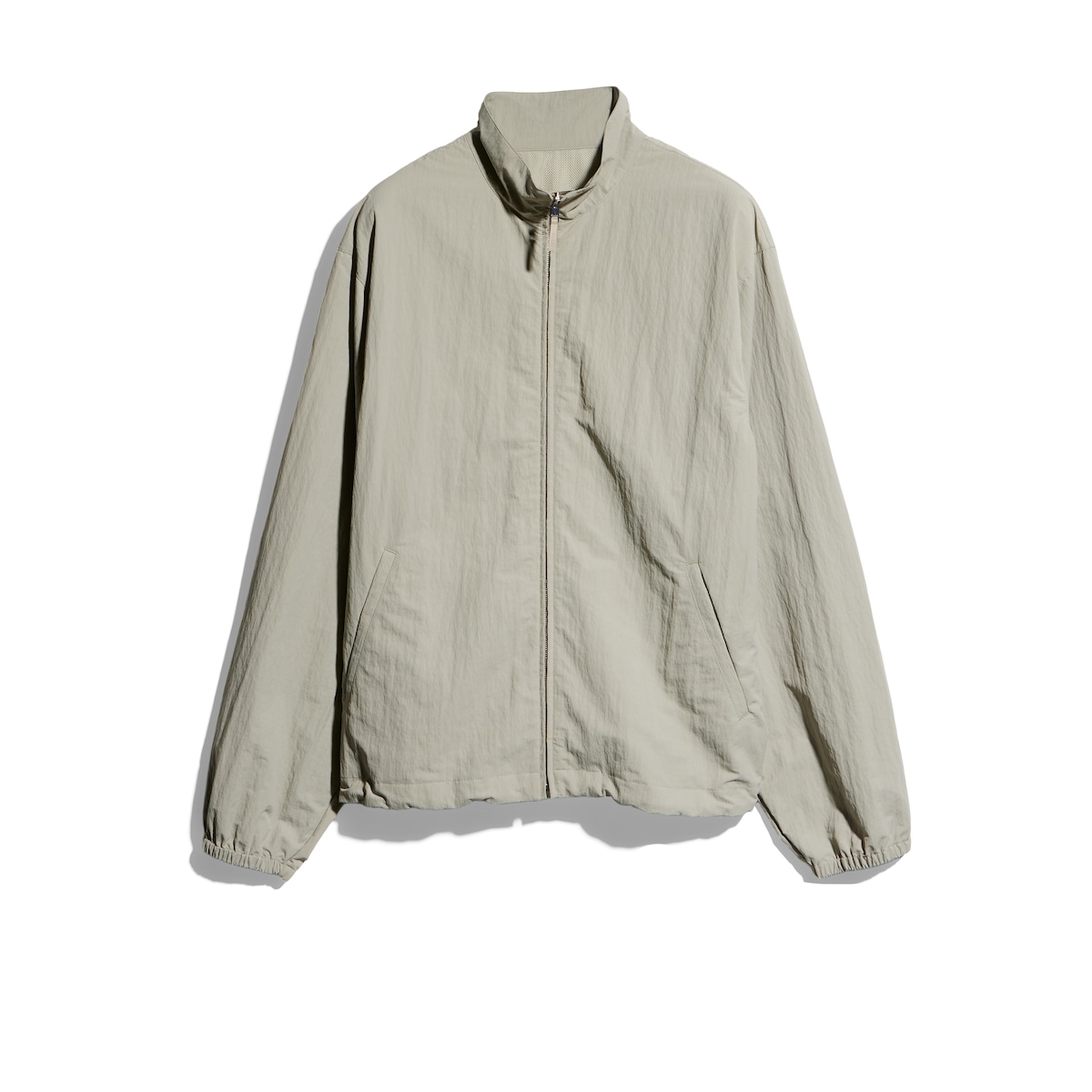 Gucci Froissé Nylon Faille Zip Jacket With Embroidery