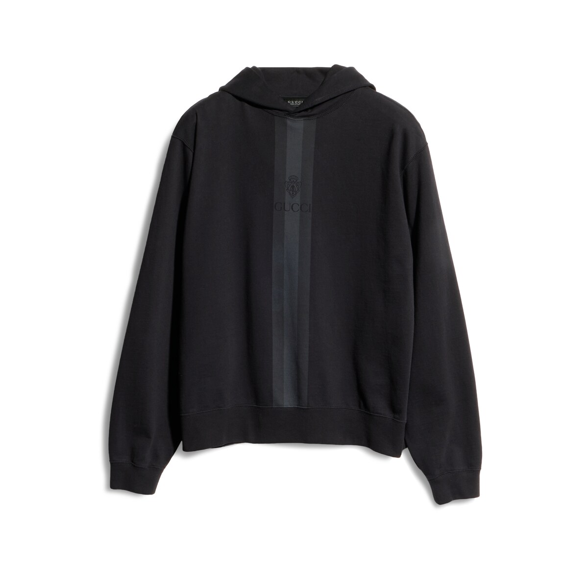 Gucci Cotton Hooded Sweatshirt With Muted Web