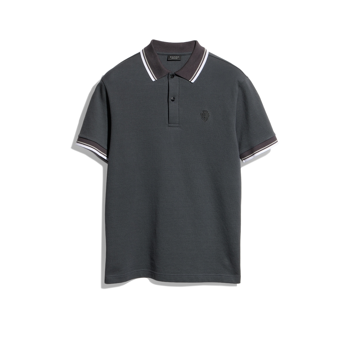 Gucci Cotton Piquet Polo Shirt With Embroidery