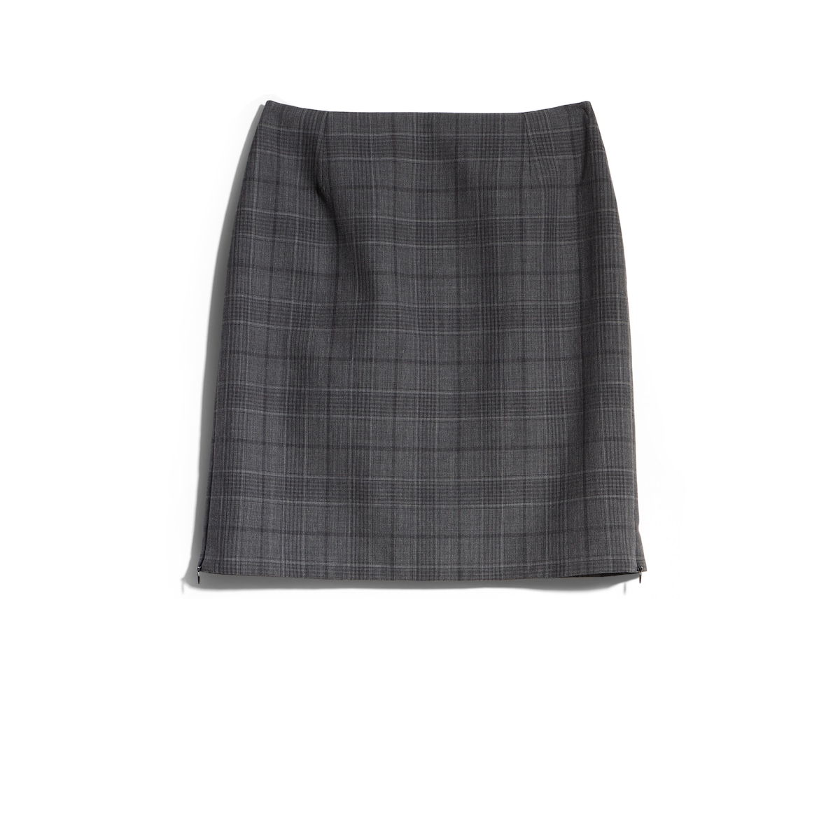 Checked Fine Wool Mini Skirt Checked Fine Wool Mini Skirt
