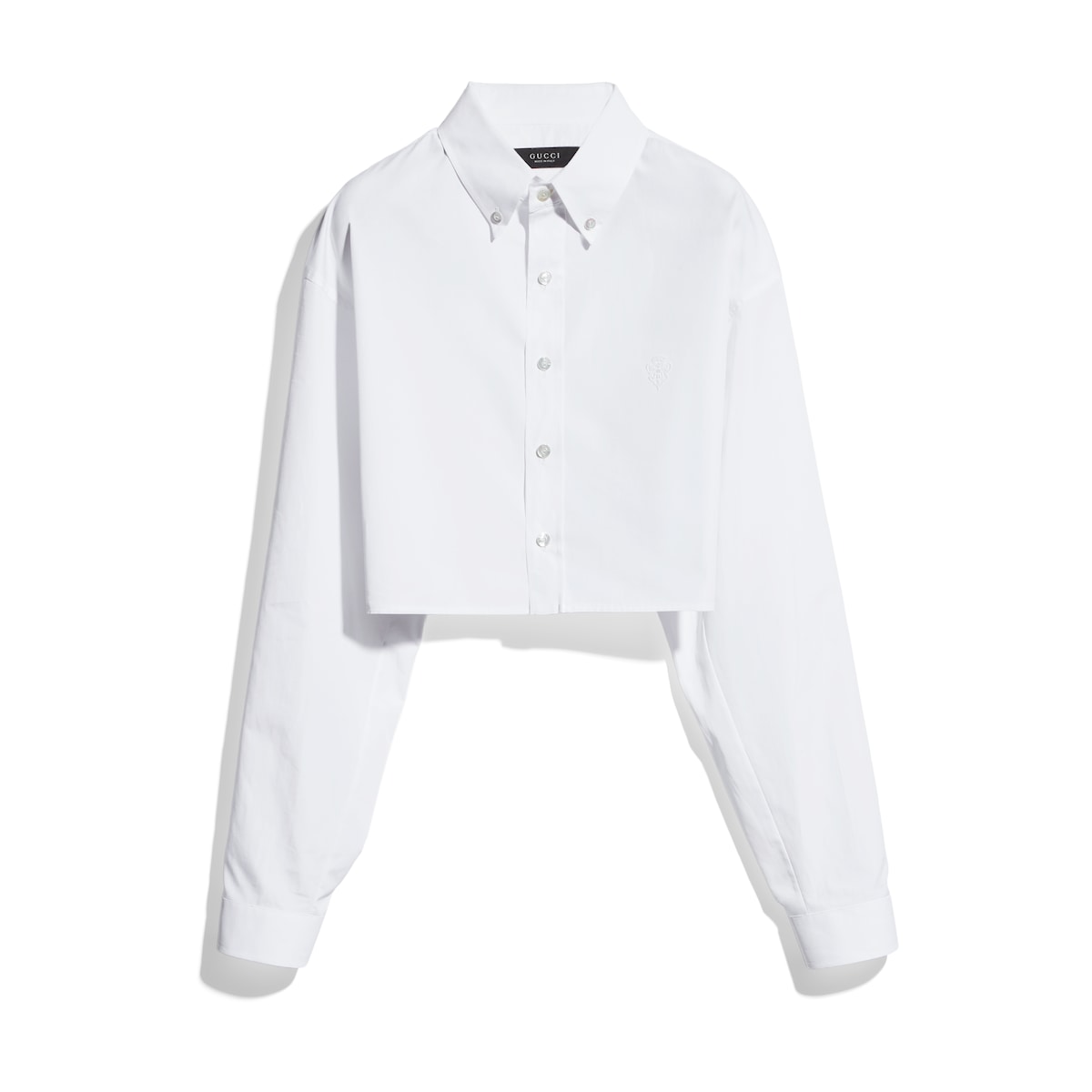Cropped Cotton Poplin Shirt Cropped Cotton Poplin Shirt