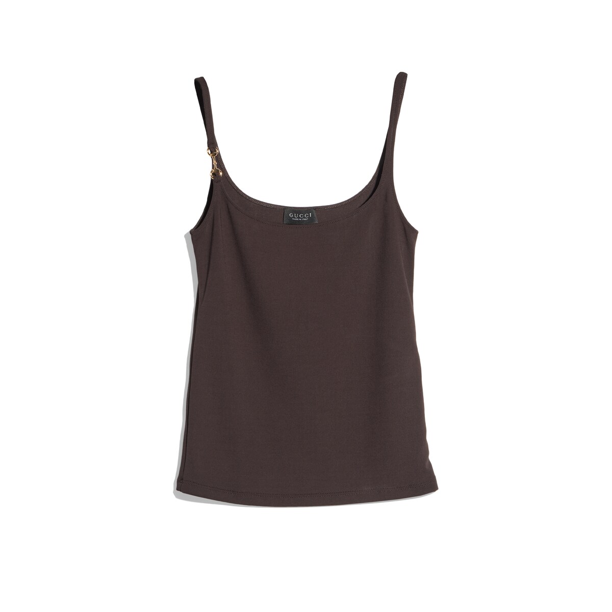 Viscose Crêpe Jersey Top With Horsebit
