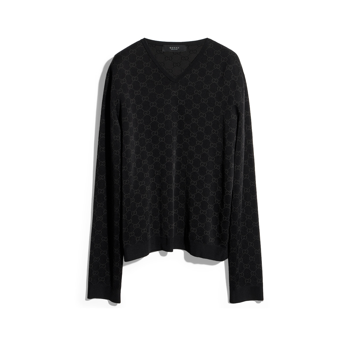 Gucci Fine Knit Viscose GG Jacquard Sweater