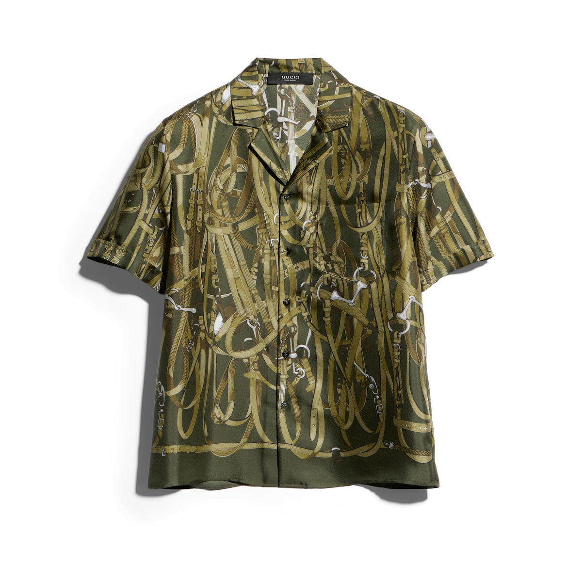 Gucci Printed Silk Bowling Shirt