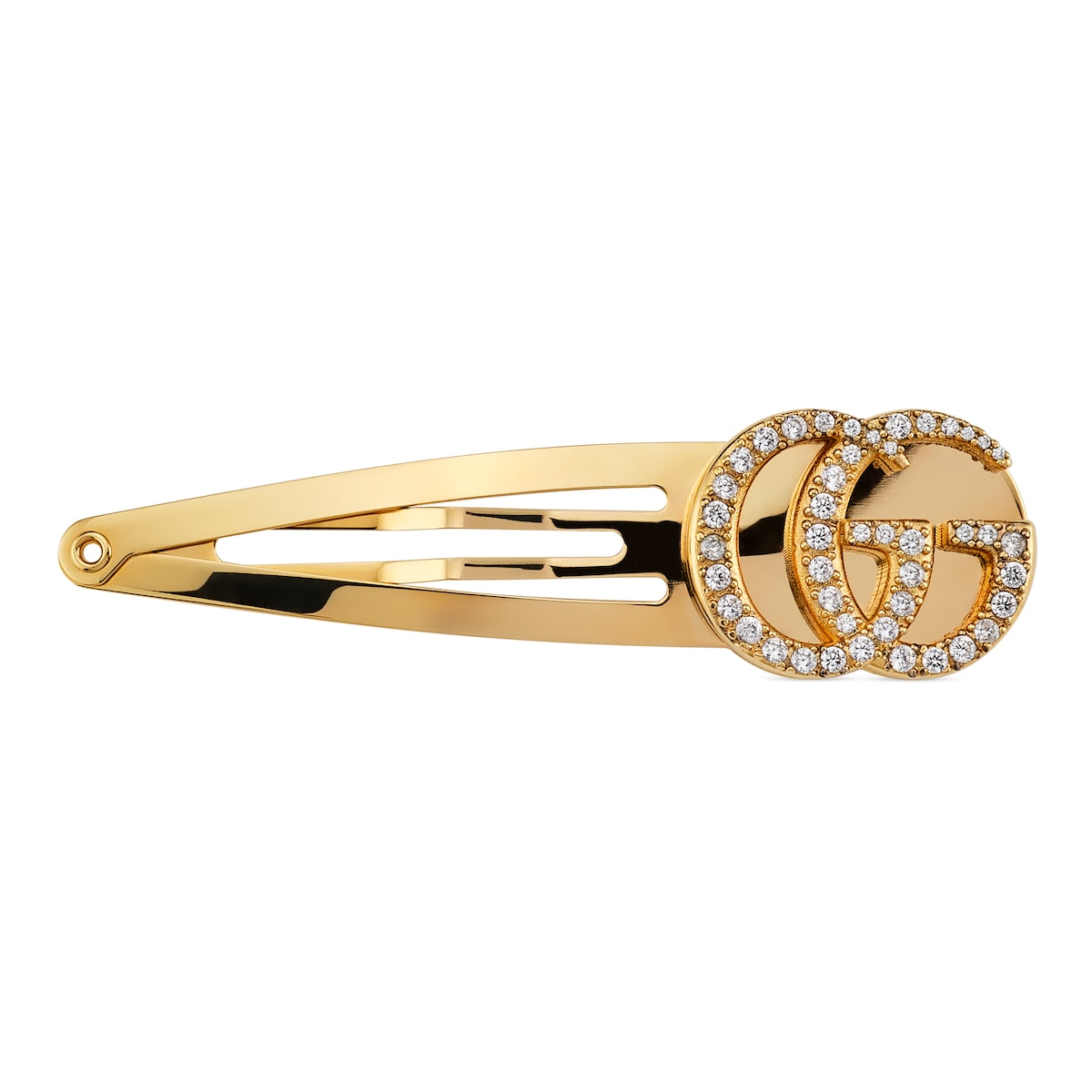 Gucci Hair Clip With Crystal Double G