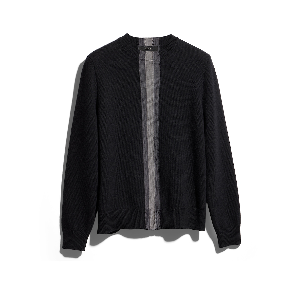 Gucci Knit Wool Sweater With Muted Web