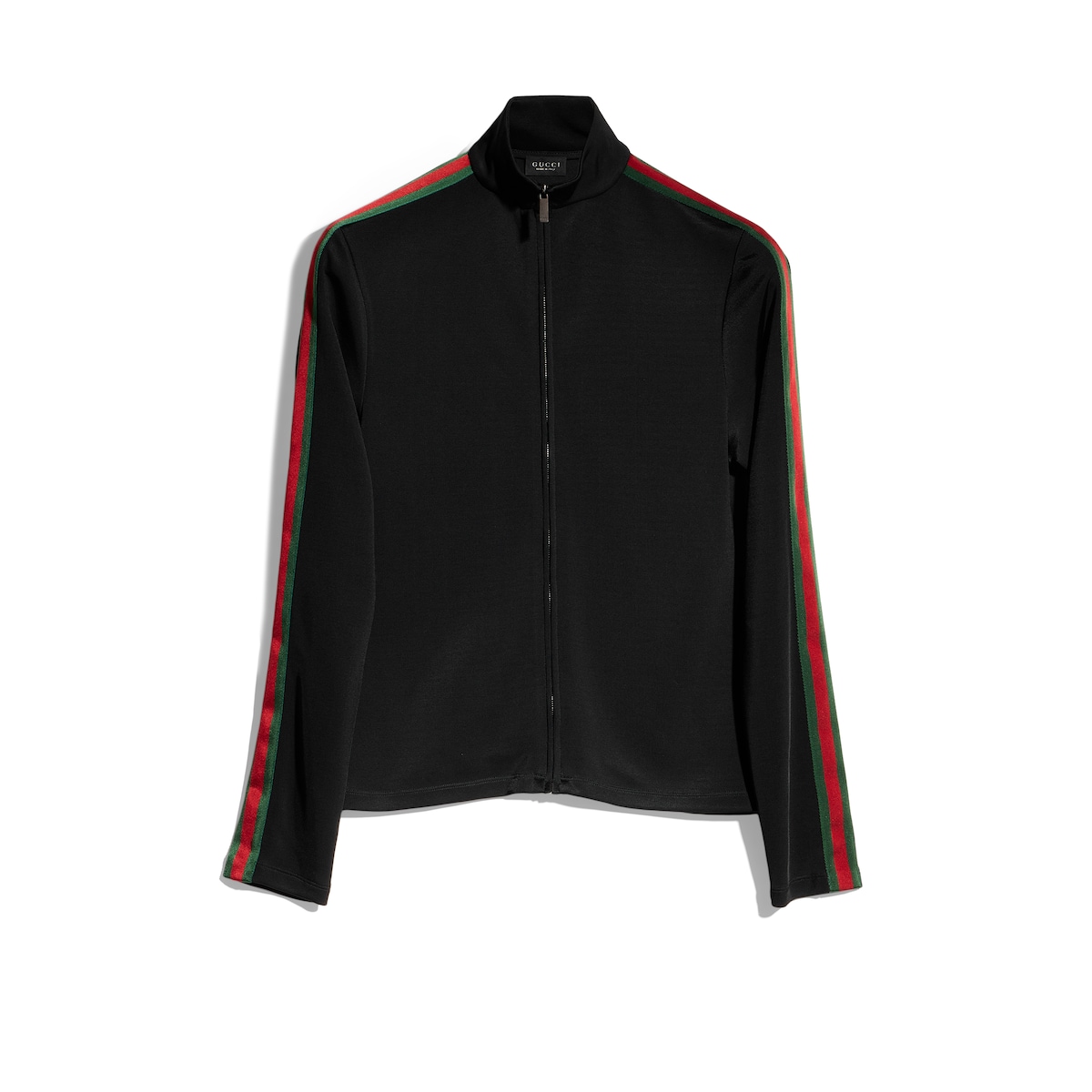 Gucci Viscose Jersey Zip Jacket With Web