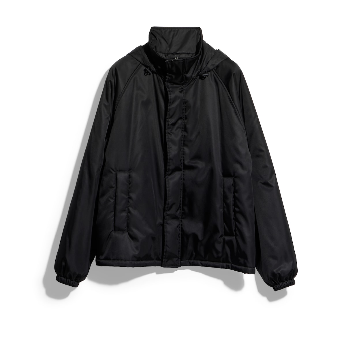 Gucci Nylon Gabardine Zip Jacket With Embroidery