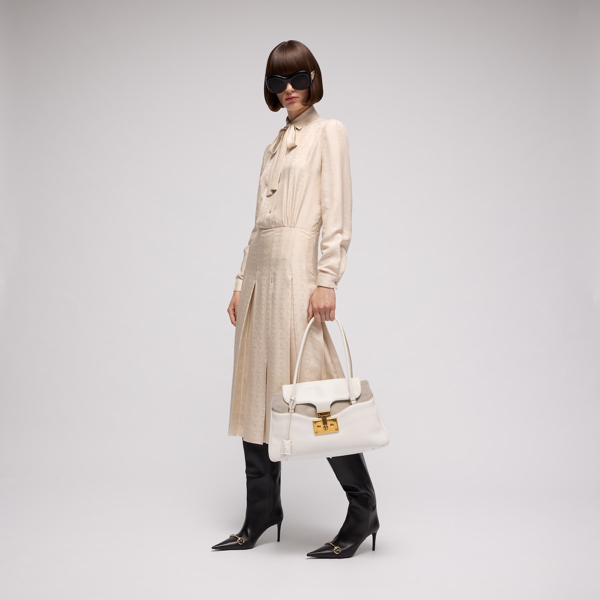 Gucci Large Tote Bag With Lock | Thumbnail 3 Gucci Large Tote Bag With Lock | Thumbnail 3