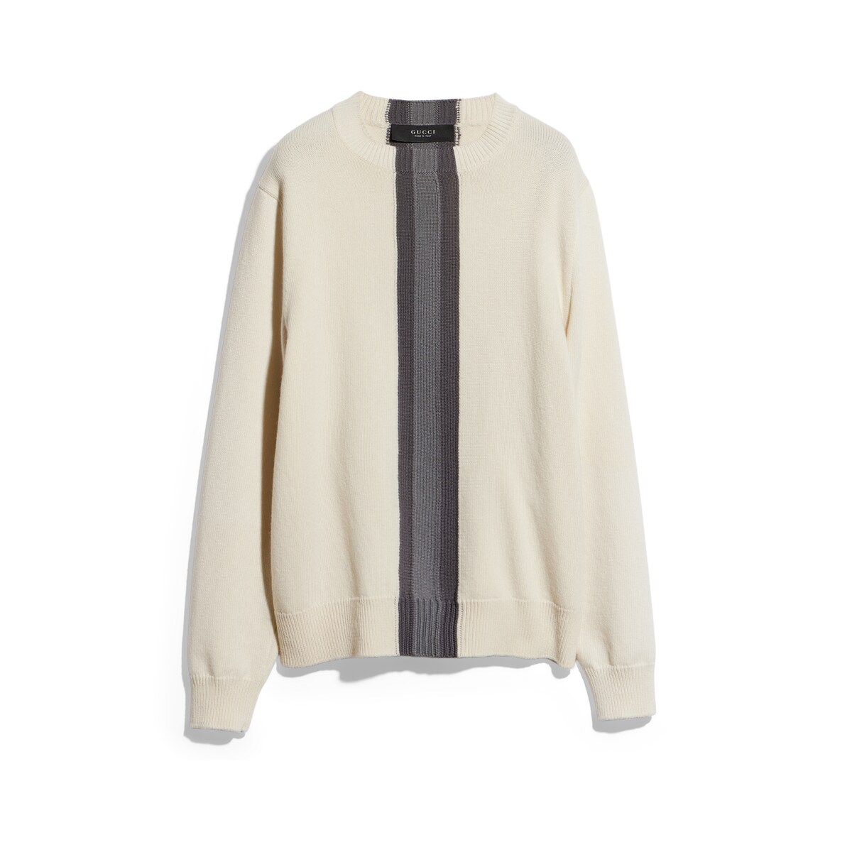 Gucci Knit Wool Sweater With Muted Web