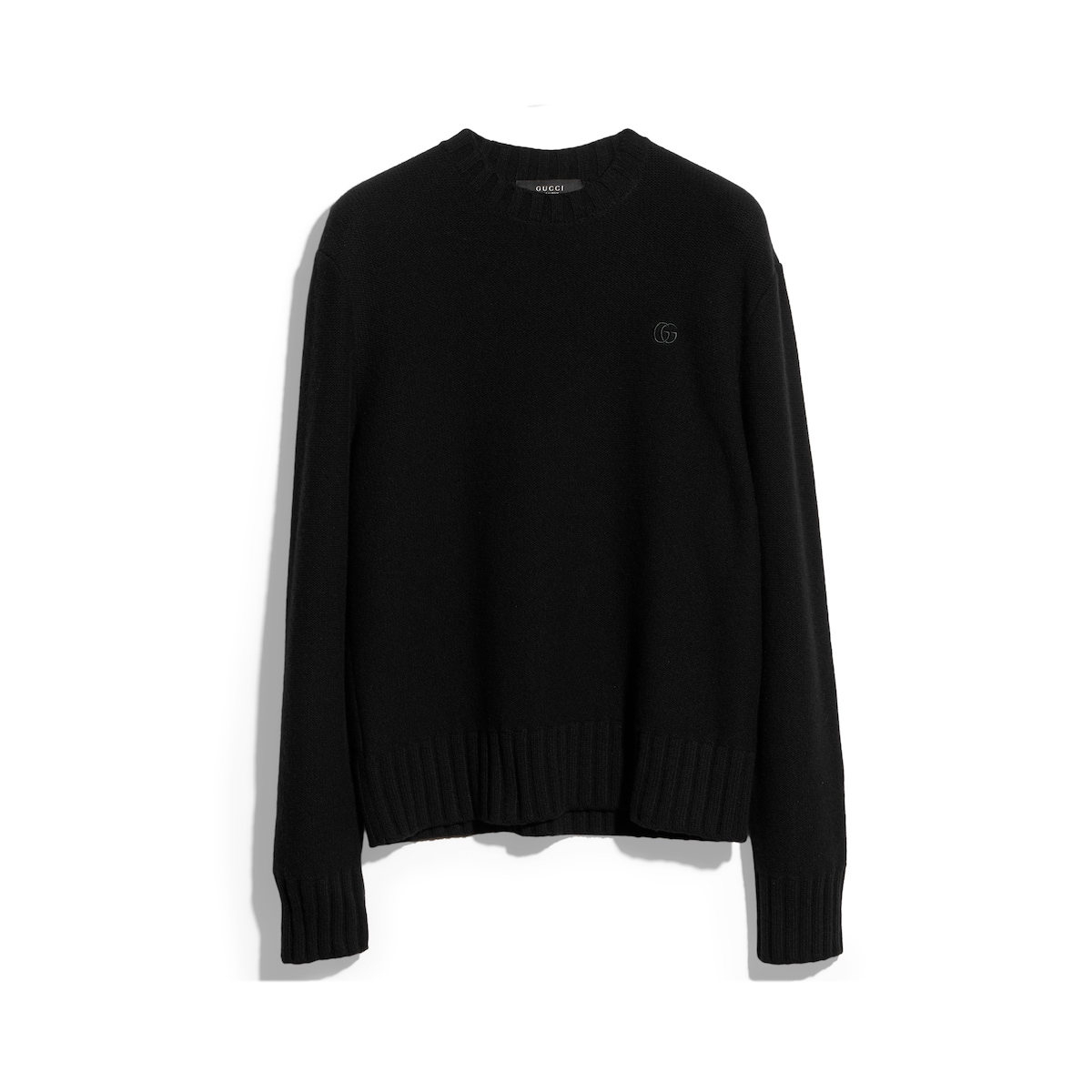 Knit Wool Cashmere Sweater With Embroidery