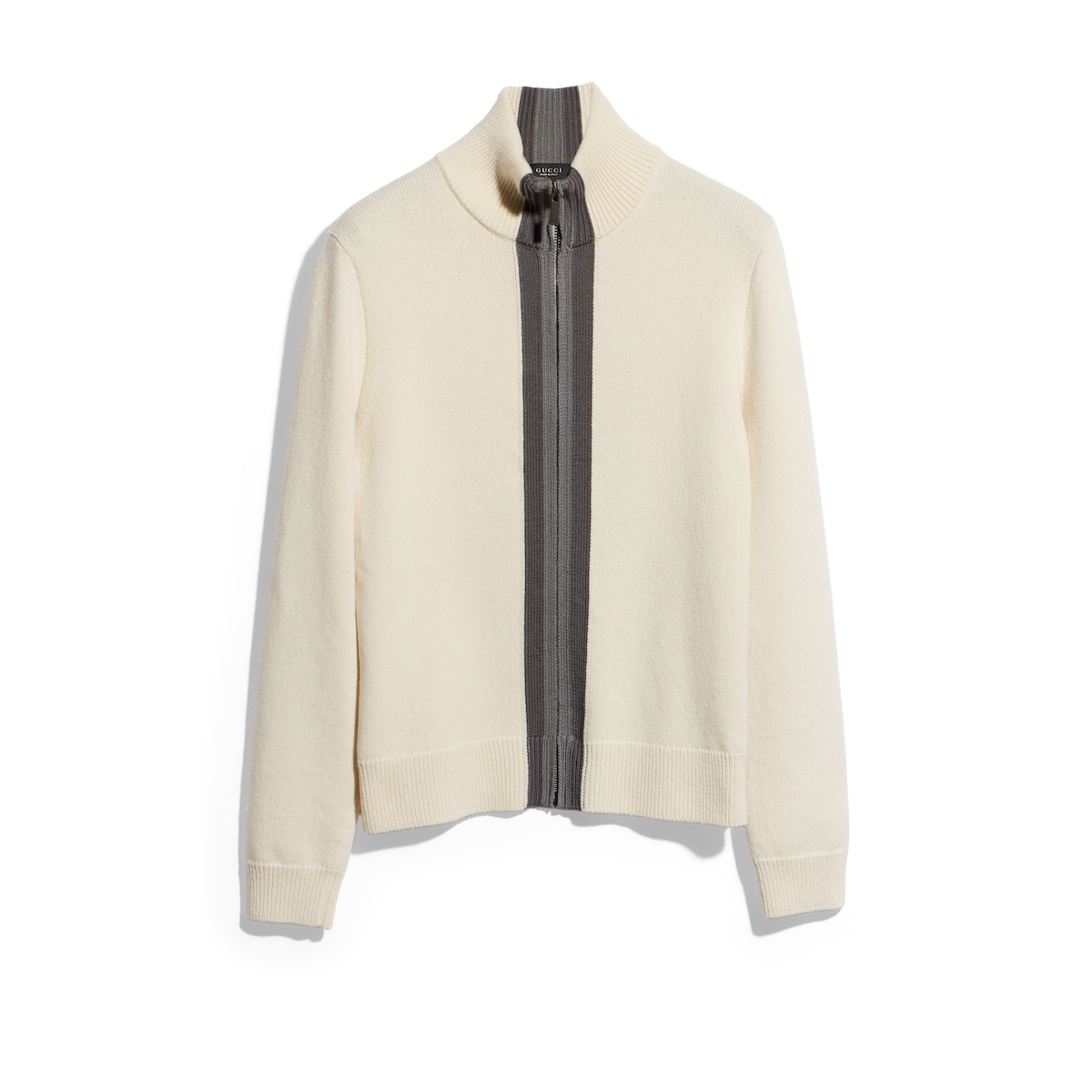 Gucci Knit Wool Sweater With Muted Web
