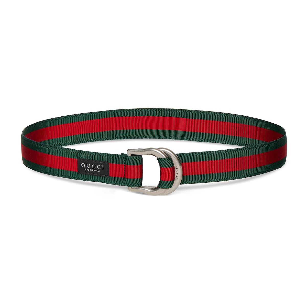 Gucci Web Belt With D-ring Buckle