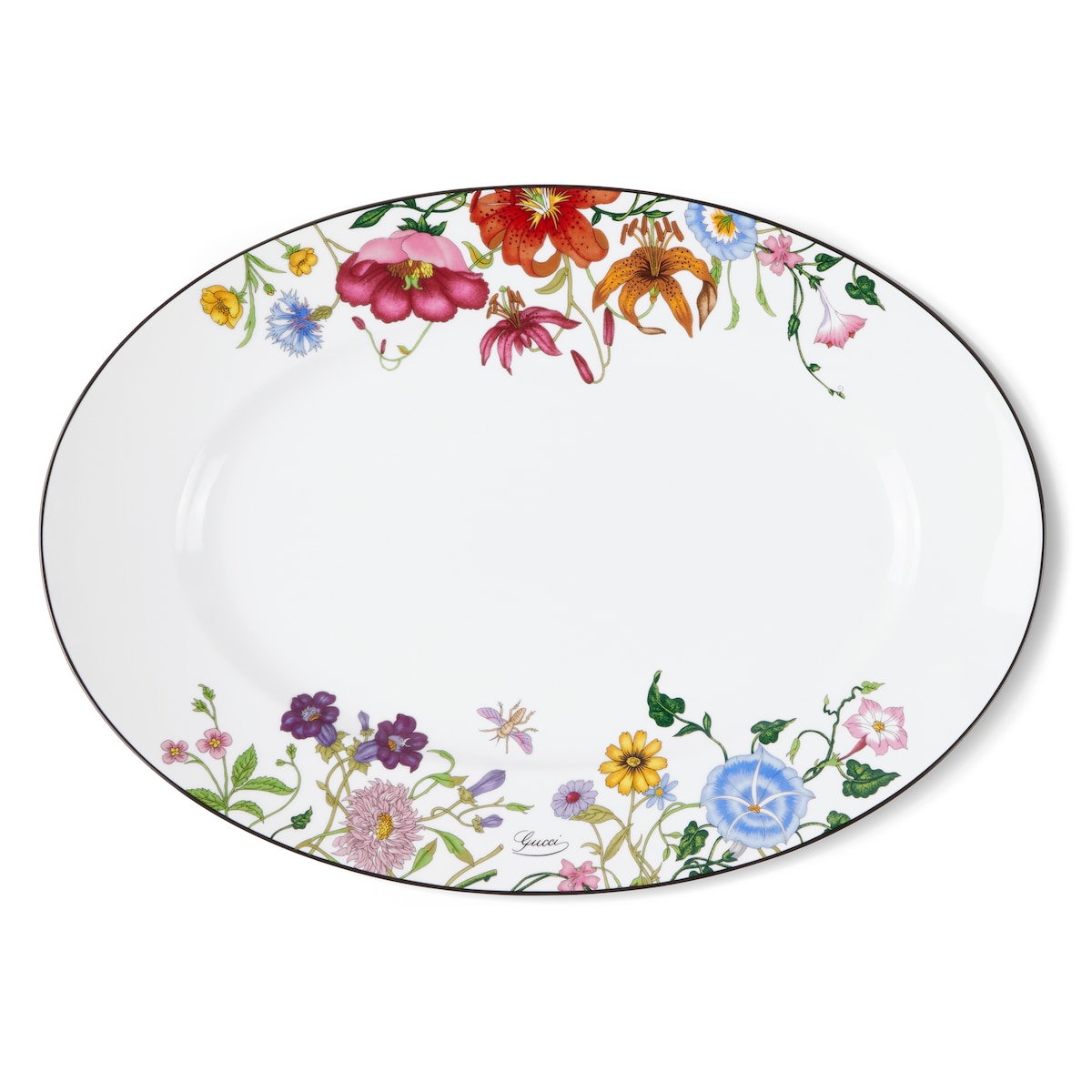 Gucci Flora Oval Tray