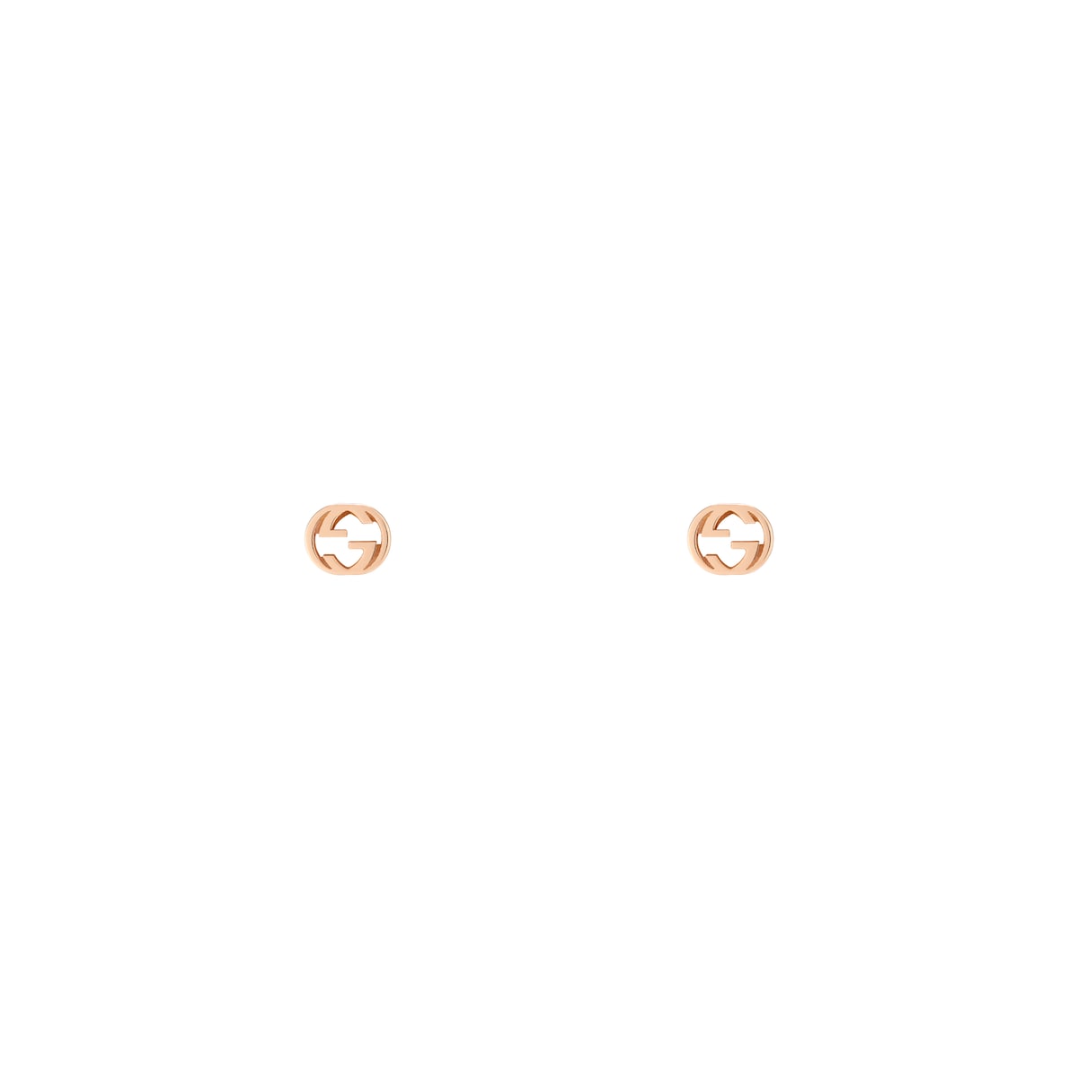 Gucci Interlocking 18k Stud Earrings
