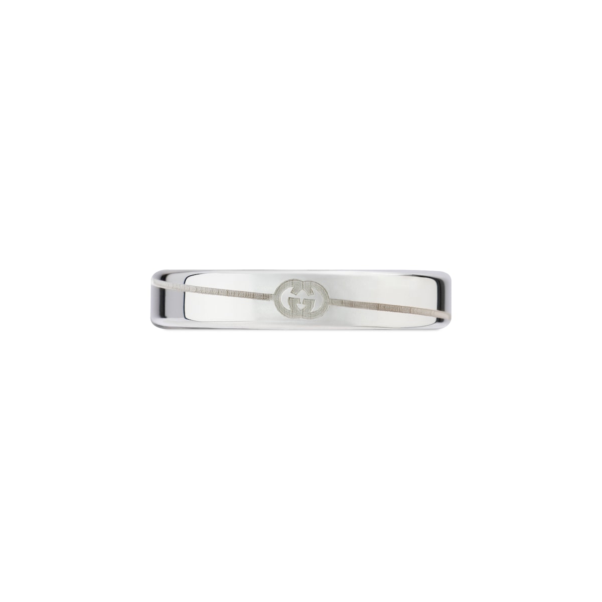 Gucci Diagonal Interlocking G Thin Ring