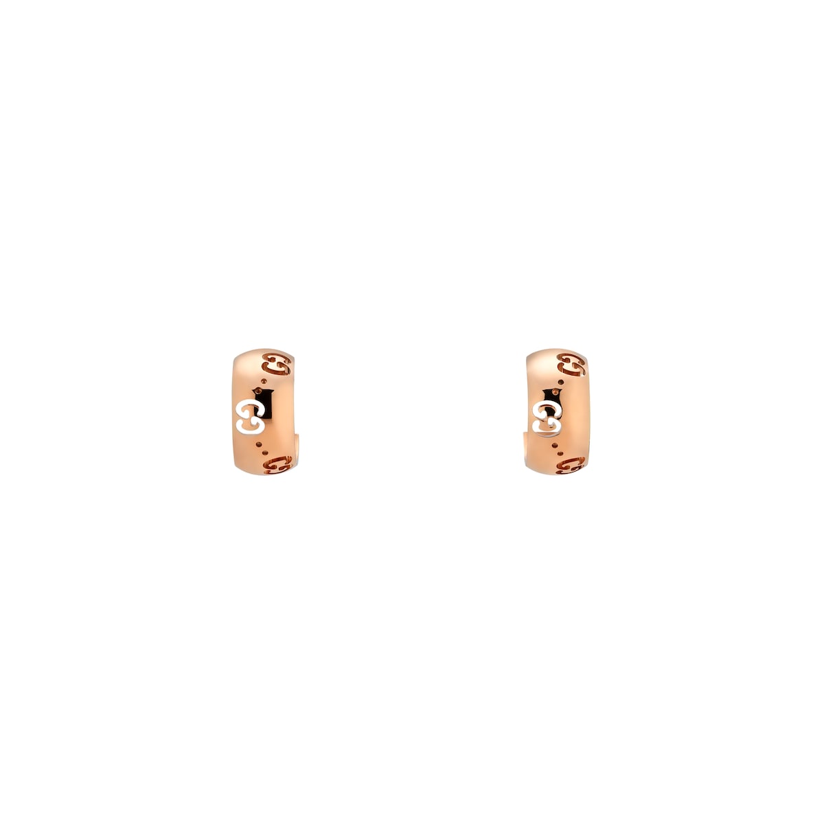Gucci Icon 18k GG Hoop Earrings