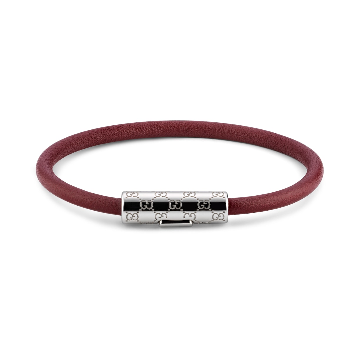 Bracelet With GG Detail Leather Bracelet With GG Detail Leather