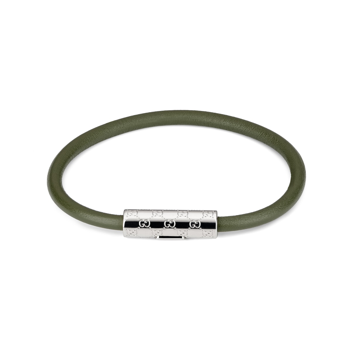 Bracelet With GG Detail Leather Bracelet With GG Detail Leather