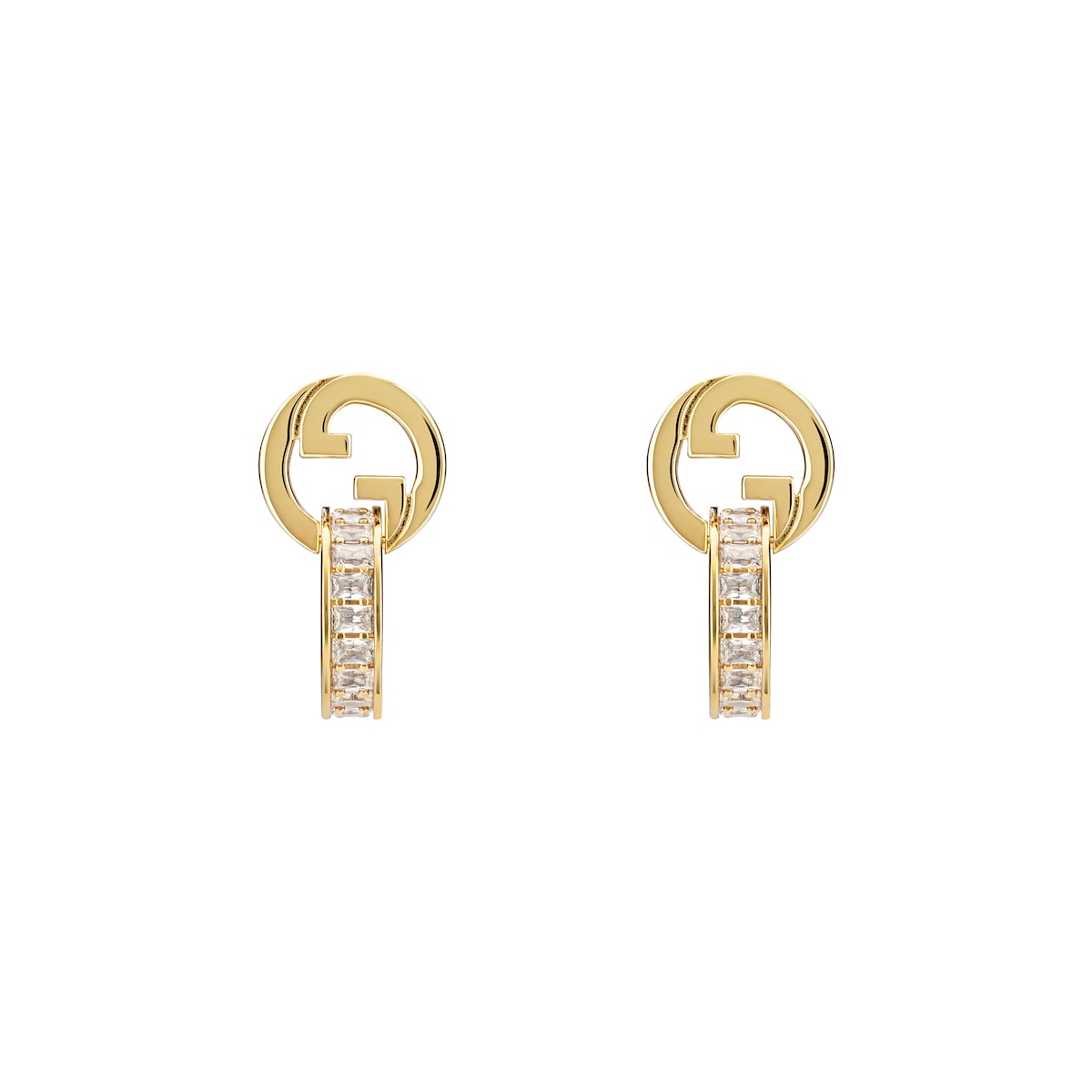 Gucci Blondie Intertwined Crystal Earrings