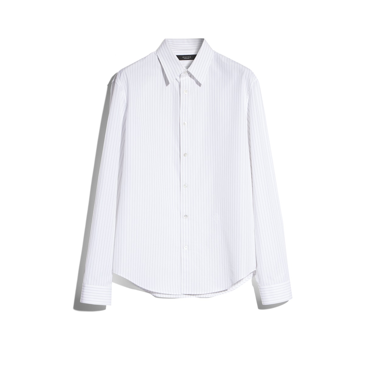 Gucci Striped Cotton Poplin Jacquard Shirt