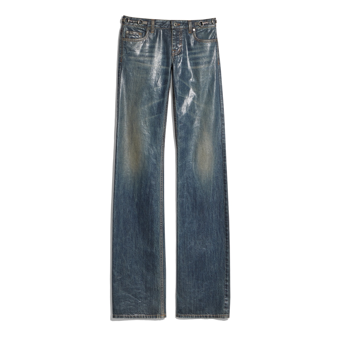 Gucci Cotton Denim Pants With Coating
