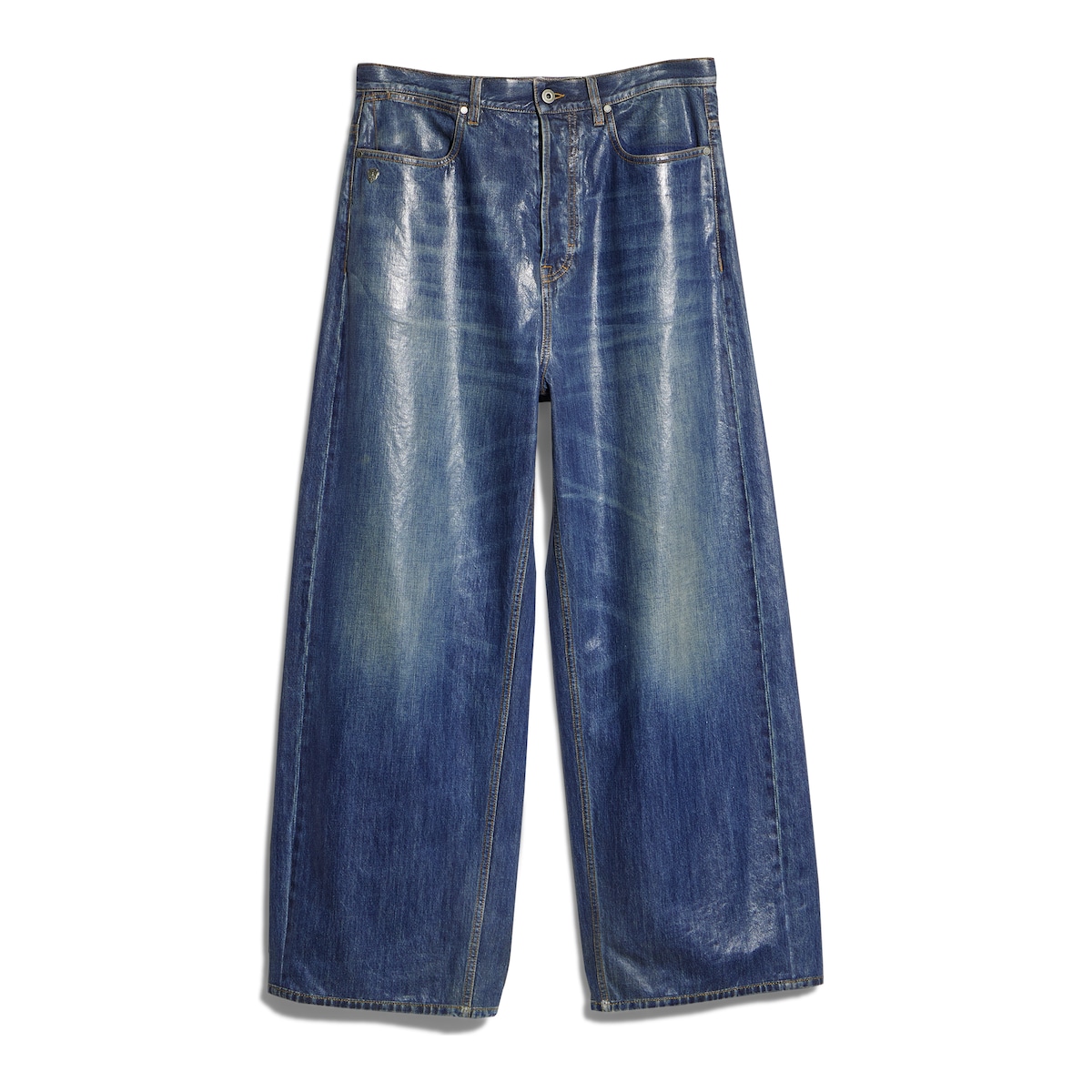Cotton Denim Pants With Coating Cotton Denim Pants With Coating