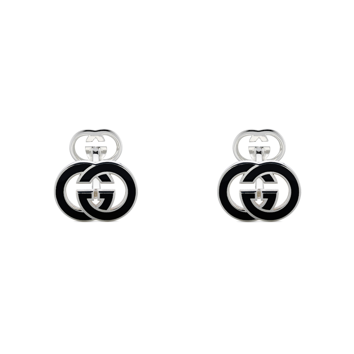 Gucci Interlocking Enamel Cufflinks