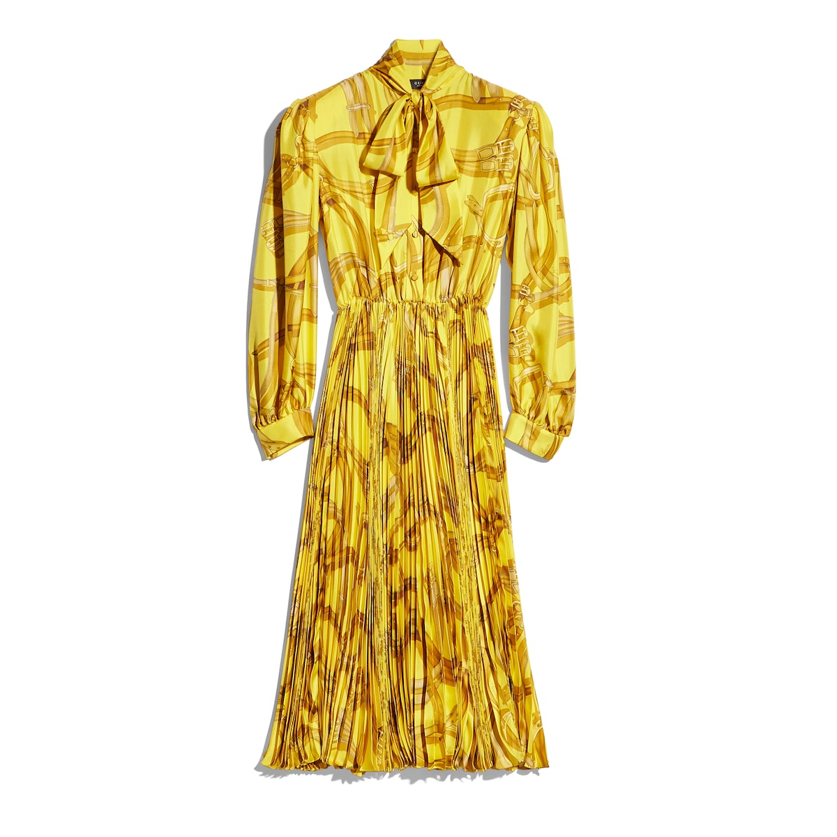 Gucci Printed Silk Twill Chemisier Dress