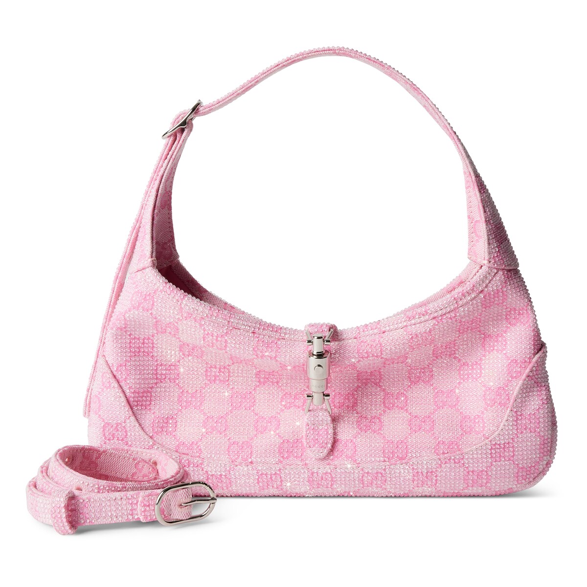 Gucci Jackie Slim Crystal Medium Shoulder Bag