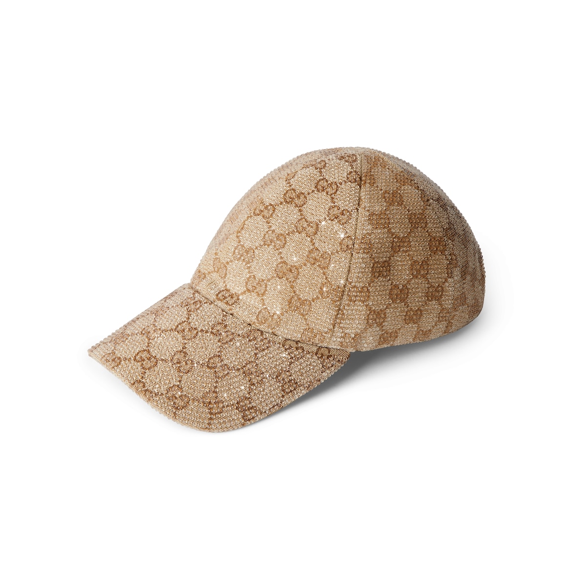 GG Canvas Baseball Hat With Crystals GG Canvas Baseball Hat With Crystals
