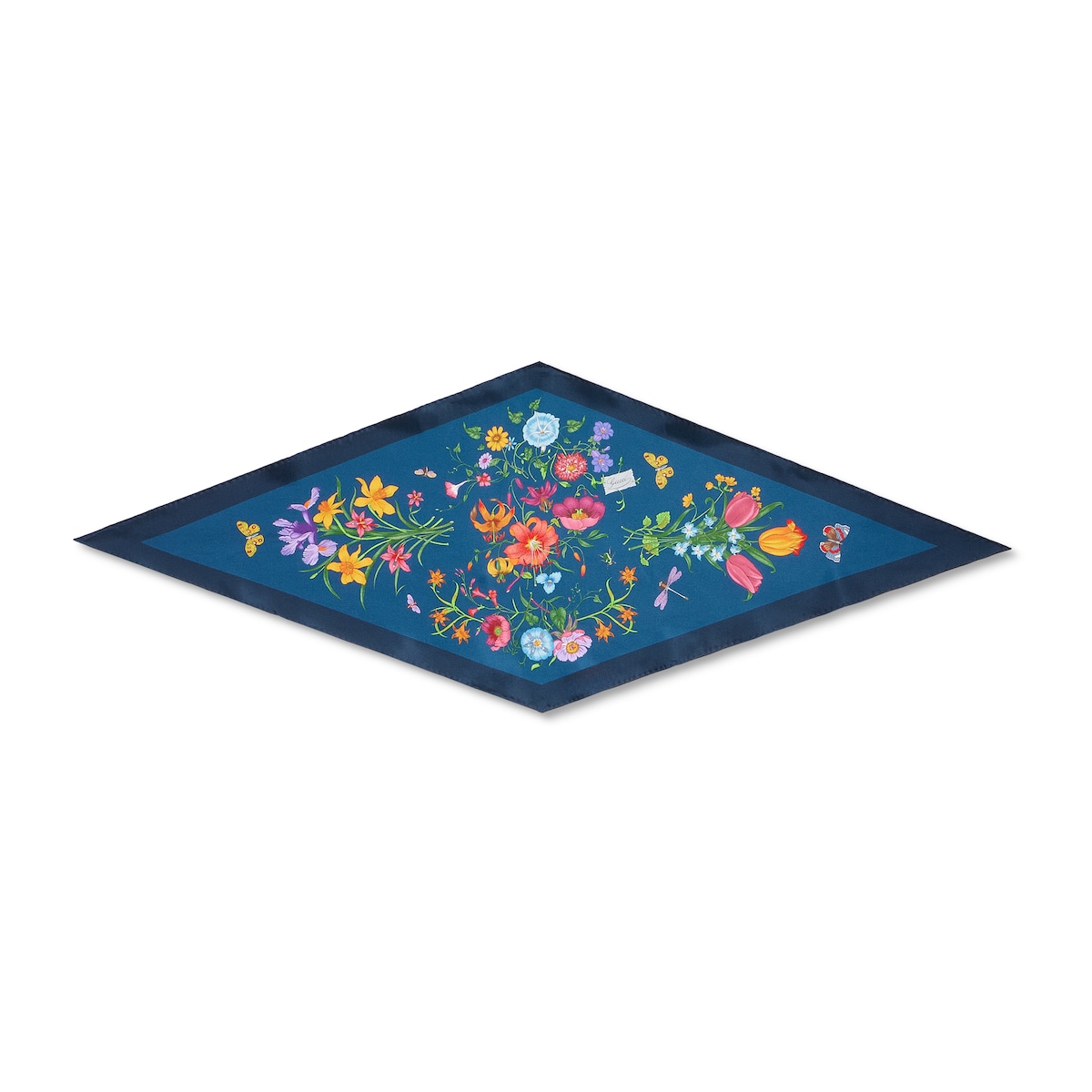 Printed Silk Twill Diamond Scarf